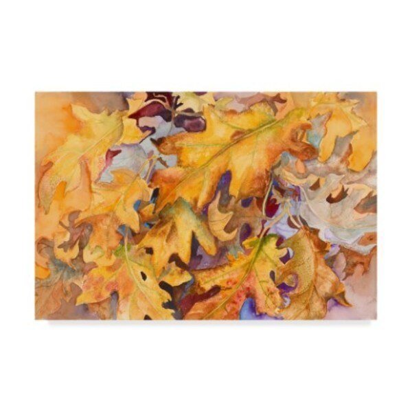 Joanne Porter 'Windblown Leaves' Canvas Art, 30x47, Trademark Fine Art, Mfr#: ALI30328-C3047GG